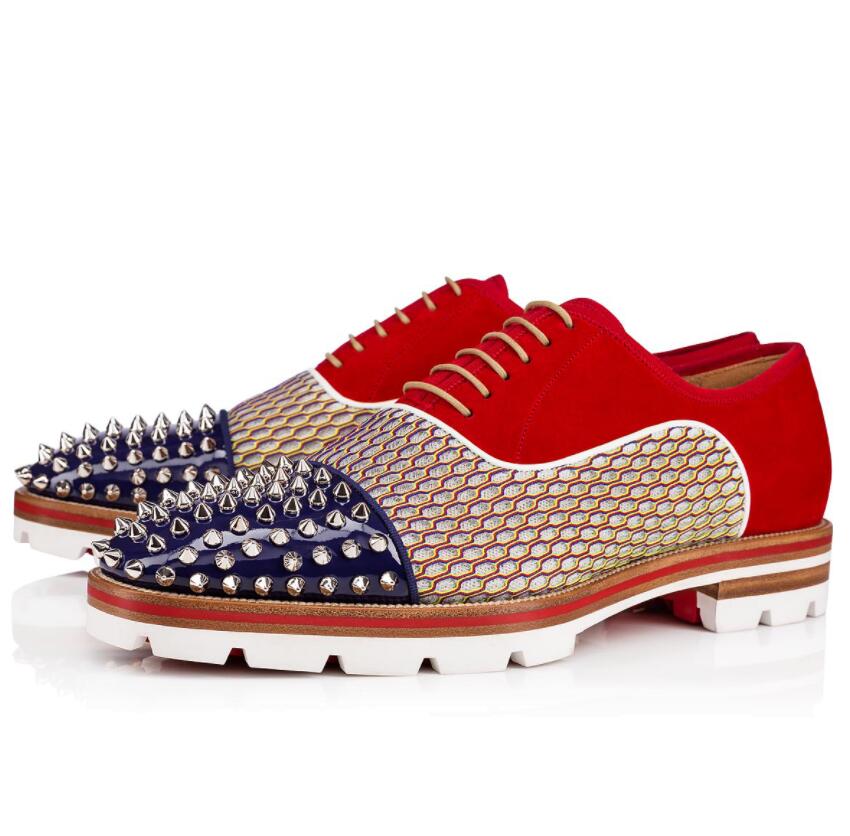 S/S 2021 Men's Red Bottom Mortisky Flat Spikes Loafer Flats Lug Sole Dandelion Oxford Best Quality Dress,Party Walking Shoes Gift EU38-47, Black
S/S 2021 Men's Red Bottom Mortisky Flat Spikes Loafer Flats Lug Sole Dandelion Oxford Best Quality Dress,Party Walking Shoes Gift EU38-47, Black