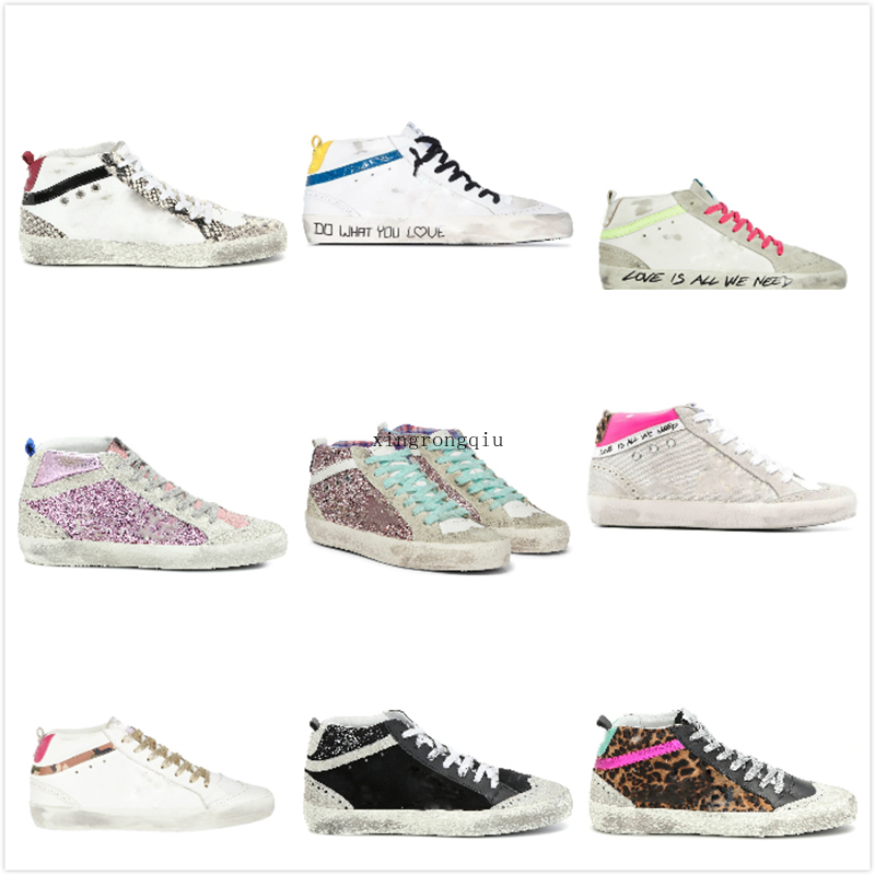 Golden Mid star high top Sneakers Italy Fashion Women casual shoes luxury brand Trainers Sequin Classic White Do-old Dirty Men shoe, Star12
Golden Mid star high top Sneakers Italy Fashion Women casual shoes luxury brand Trainers Sequin Classic White Do-old Dirty Men shoe, Star12