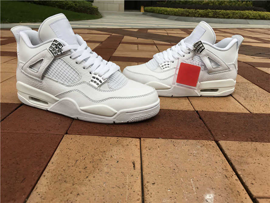 Genuine Jumpman 4 4s men's basketball shoes pure white upper color sports shoes with shoe box full size shipping 40--46, #1
Genuine Jumpman 4 4s men's basketball shoes pure white upper color sports shoes with shoe box full size shipping 40--46, #1