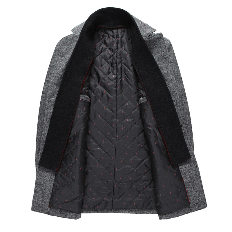 2021 Men Winter Men's New Casual Warm Thick Solid Color Wool Blends Woolen Pea Male Trench Coat Overcoat Sry5, Gray
2021 Men Winter Men's New Casual Warm Thick Solid Color Wool Blends Woolen Pea Male Trench Coat Overcoat Sry5, Gray