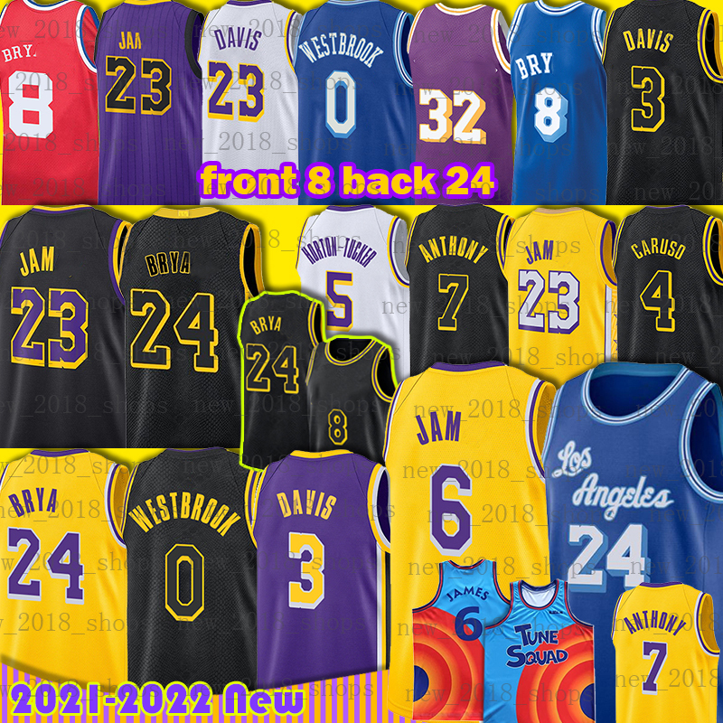 Los Angeles 23 LeBron 6 James Bryant Jersey Basketball Anthony 3 Davis Russell 0 Westbrook Carmelo 7 Anthony Alex 4 Caruso Horton-Tucker Men Mamba 8 24 Lower Merion, +kb patch tuiyi jersey