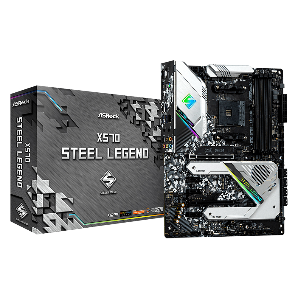 ASRock X570 Steel Legend Desktop Motherboard Socket AM4 DDR4 SATA3, Ultra M.2 USB 3.1 VGA HDMI ATX
ASRock X570 Steel Legend Desktop Motherboard Socket AM4 DDR4 SATA3, Ultra M.2 USB 3.1 VGA HDMI ATX