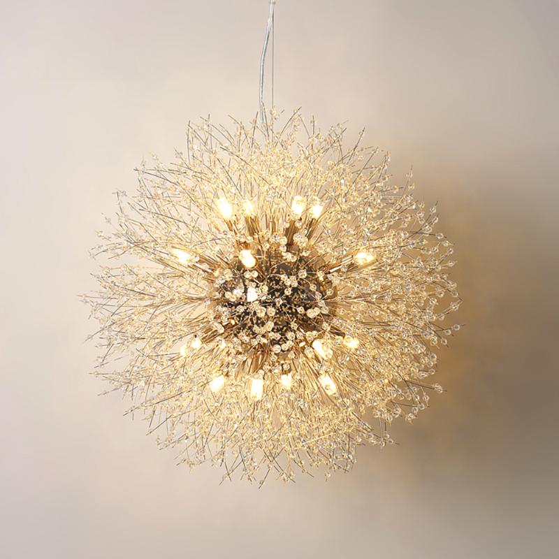 Pendant Lamps Modern Crystal Chandelier Lamp Kitchen Island Dining Room Loft Hanging Light Post Dandelion LED Lighting Fixture
Pendant Lamps Modern Crystal Chandelier Lamp Kitchen Island Dining Room Loft Hanging Light Post Dandelion LED Lighting Fixture