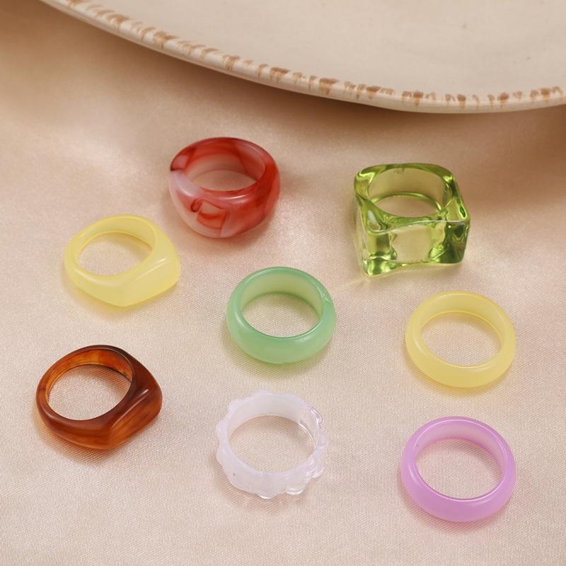 Cluster Rings Colorful Irregular Acrylic Set For Women Marble Pattern Statment Cute Ring Girls Design Fashiong Jewelry YY003, Golden;silver
Cluster Rings Colorful Irregular Acrylic Set For Women Marble Pattern Statment Cute Ring Girls Design Fashiong Jewelry YY003, Golden;silver