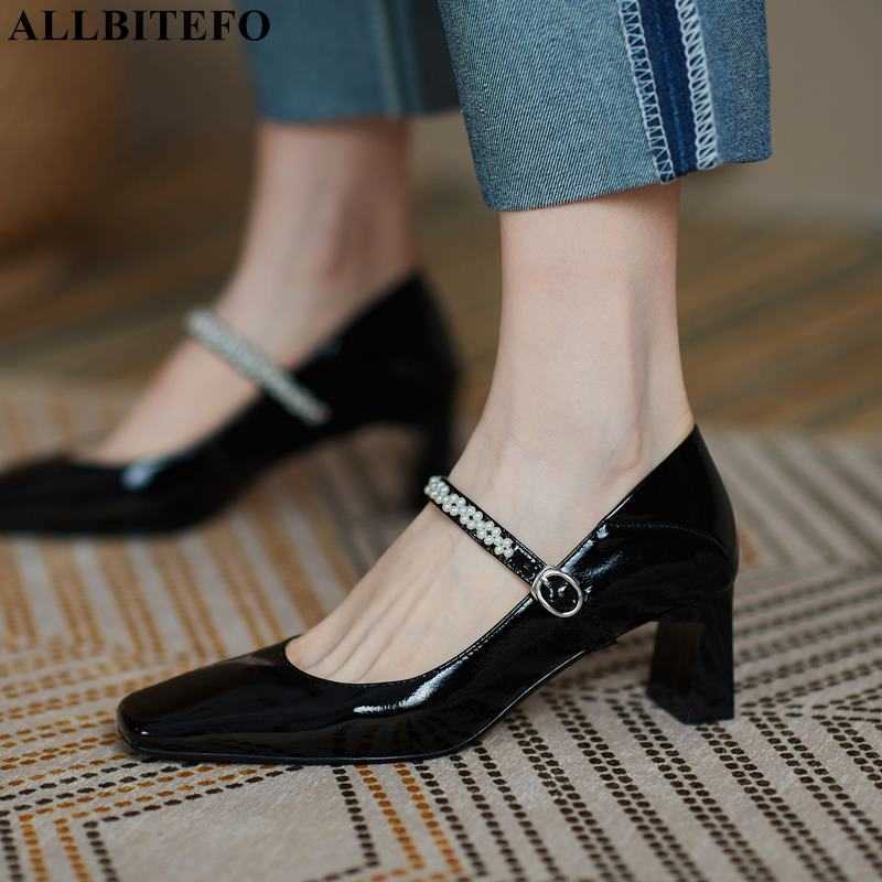 ALLBITEFO square toe genuine leather brand high heel shoes autumn/spring women heels shoes thick heels office ladies shoes 210611, As picture
ALLBITEFO square toe genuine leather brand high heel shoes autumn/spring women heels shoes thick heels office ladies shoes 210611, As picture