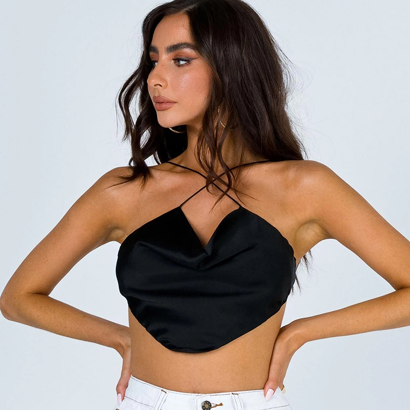 Backless sexy silk camisole women summer criss-cross bandage asymmetric crop tops party clubwear female vest tops 2021, White
Backless sexy silk camisole women summer criss-cross bandage asymmetric crop tops party clubwear female vest tops 2021, White