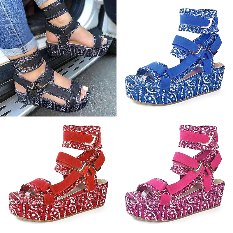 Fashion High Platform Sandals for Women Fish Mouth Flat Shoe Print Pattern Buckle Casual Shoes Size 35-43 XX-0250, Bronze
Fashion High Platform Sandals for Women Fish Mouth Flat Shoe Print Pattern Buckle Casual Shoes Size 35-43 XX-0250, Bronze