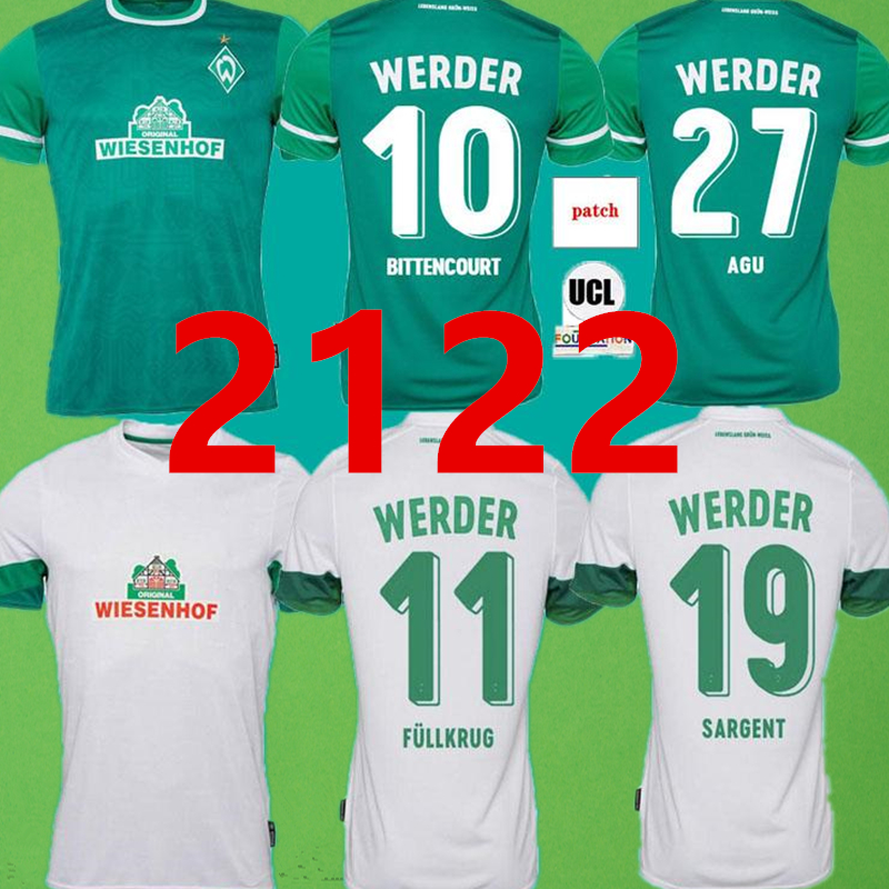 2122 SV Werder Bremen Soccer Jerseys home away 21 22 FRIEDL FULLKRUG EGGESTEIN OSAKO BITTENCOURT RASHICA KLAASSEN VELJKOVIC SARGENT Football Shirt, Green
2122 SV Werder Bremen Soccer Jerseys home away 21 22 FRIEDL FULLKRUG EGGESTEIN OSAKO BITTENCOURT RASHICA KLAASSEN VELJKOVIC SARGENT Football Shirt, Green