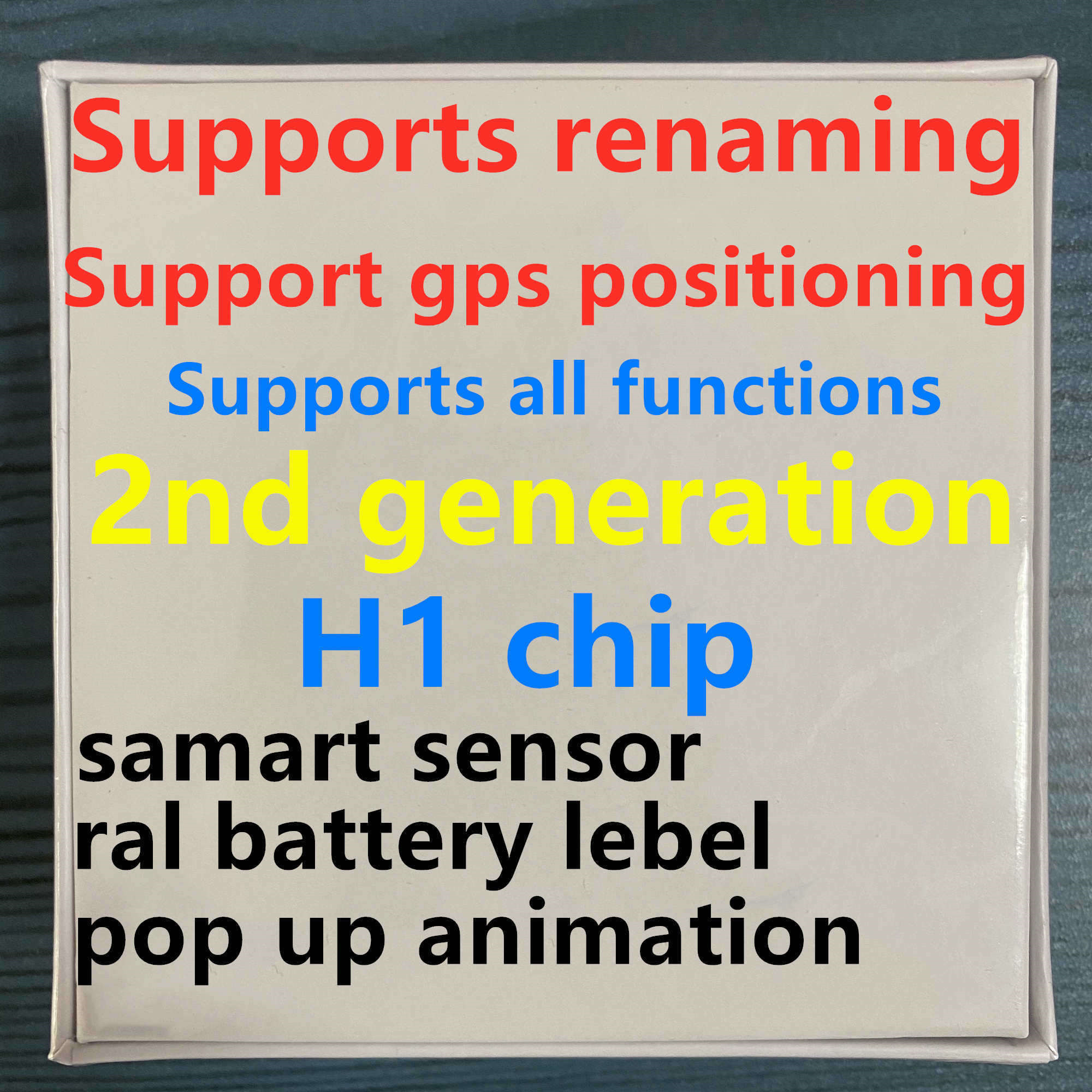 5pcs UPS Free H1 earphones chip Gps Rename Air Ap pro Ap Gen 2 3 Pods pop up window Bluetooth Headphones auto paring wireles Charging
5pcs UPS Free H1 earphones chip Gps Rename Air Ap pro Ap Gen 2 3 Pods pop up window Bluetooth Headphones auto paring wireles Charging
