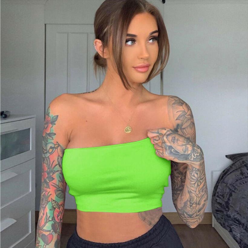 pure color boob tube strapless women camis bandeau stretchy vest bra crop top, White
pure color boob tube strapless women camis bandeau stretchy vest bra crop top, White