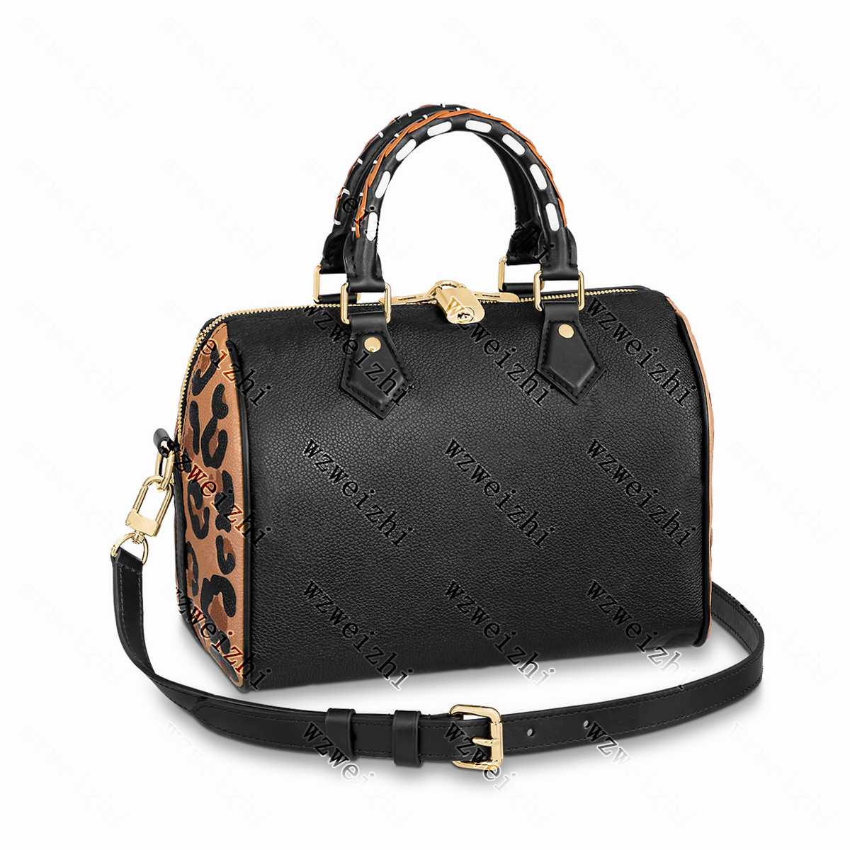 Genuine Leather Women Handbag Totes Fashion Leopard Print Pillow Bag Designers Crossbody High Quality Shoulder Bags Toronto Knitting Handle, Black
Genuine Leather Women Handbag Totes Fashion Leopard Print Pillow Bag Designers Crossbody High Quality Shoulder Bags Toronto Knitting Handle, Black