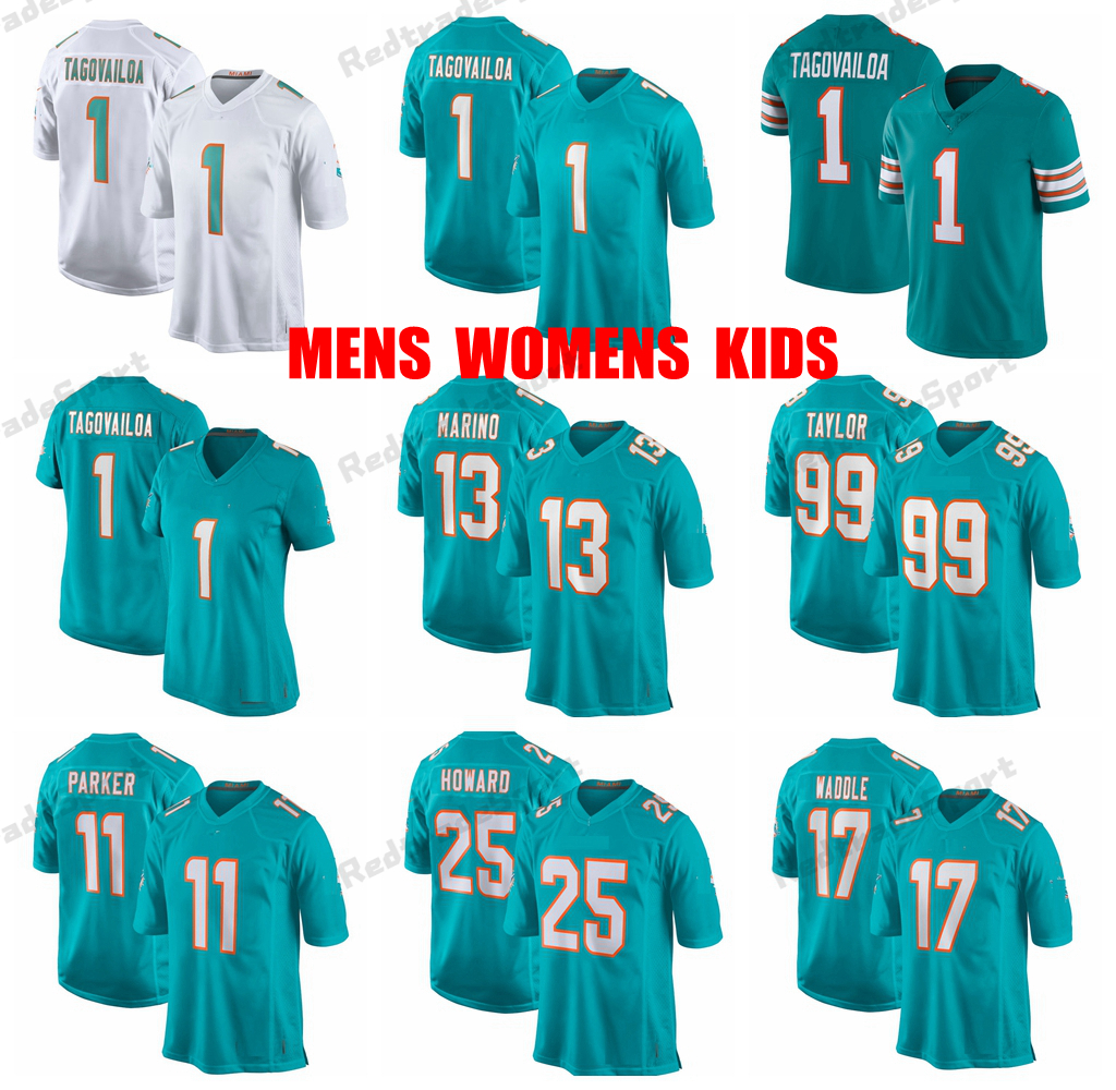 Mens Womens Kids Custom Football Jerseys 1 Tua Tagovailoa Xavien Howard Mike Gesicki Devante Parker Holland 55 Baker Waddle 13 Dan Marino La, Black;red
Mens Womens Kids Custom Football Jerseys 1 Tua Tagovailoa Xavien Howard Mike Gesicki Devante Parker Holland 55 Baker Waddle 13 Dan Marino La, Black;red