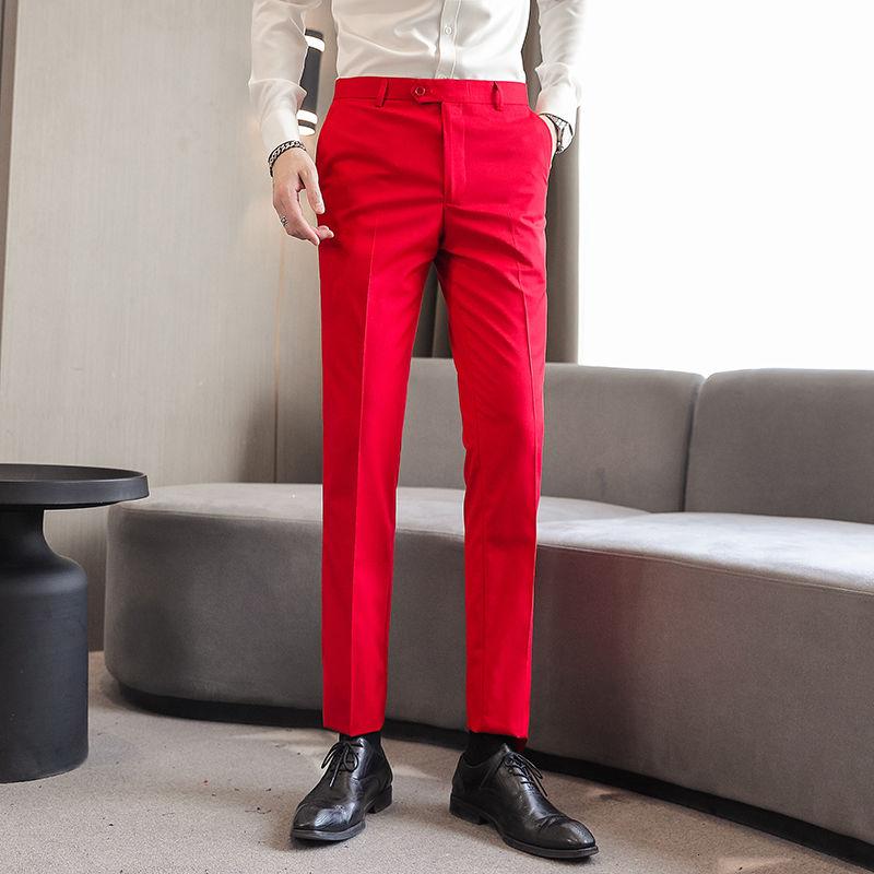 Men's Suits & Blazers Large Slim Trousers 10 Pure Color Casual Fit Red 2021 Social Dress Pants Office Men Pantalon Homme Business, Black
Men's Suits & Blazers Large Slim Trousers 10 Pure Color Casual Fit Red 2021 Social Dress Pants Office Men Pantalon Homme Business, Black