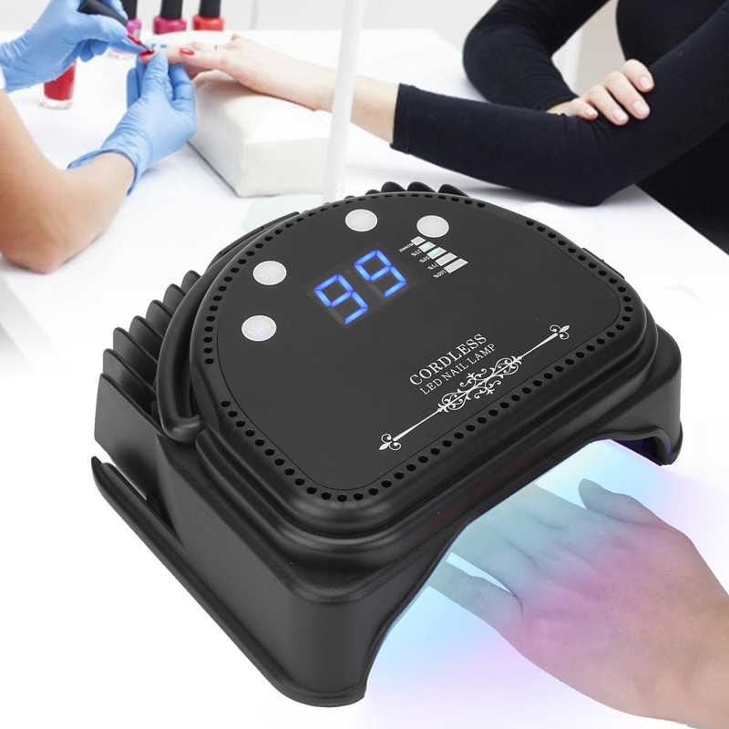 Nail Dryers 66W UV/LED Dryer Rechargeable Polish Curing Lamp For Home Salon 100-240V