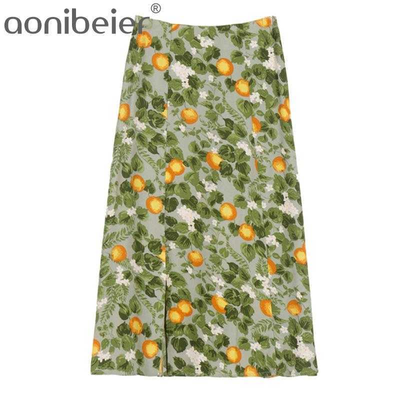 Summer Elegant High Waist Skirts Chiffon Midi Casual Women Lemon Green Fruit Print Female Split Bottoms 210604, 01
Summer Elegant High Waist Skirts Chiffon Midi Casual Women Lemon Green Fruit Print Female Split Bottoms 210604, 01