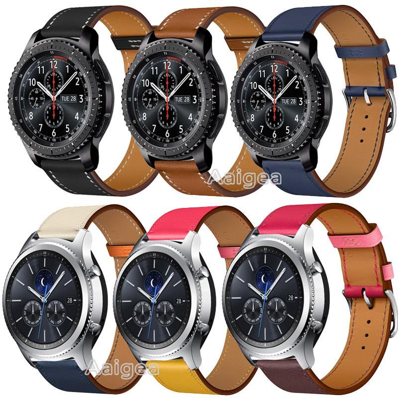 Watch Bands 22mm Genuine Leather Band Strap For Samsung Gear S3 Frontier Classic Smart Replacement Wrist
Watch Bands 22mm Genuine Leather Band Strap For Samsung Gear S3 Frontier Classic Smart Replacement Wrist
