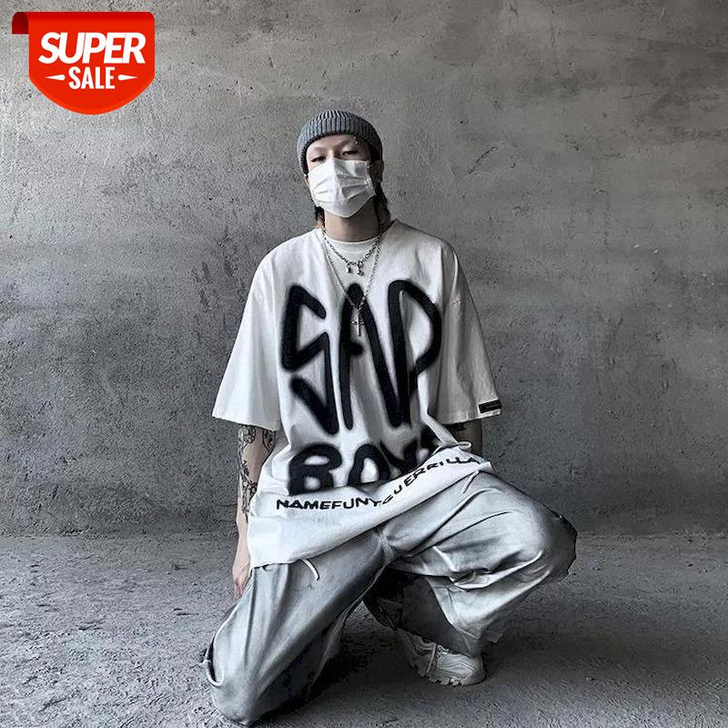 T-shirt men graffiti inkjet old washed short-sleeved Harajuku tide brand hip-hop funeral high street oversize profile tshirt #MF8W, White;black
T-shirt men graffiti inkjet old washed short-sleeved Harajuku tide brand hip-hop funeral high street oversize profile tshirt #MF8W, White;black