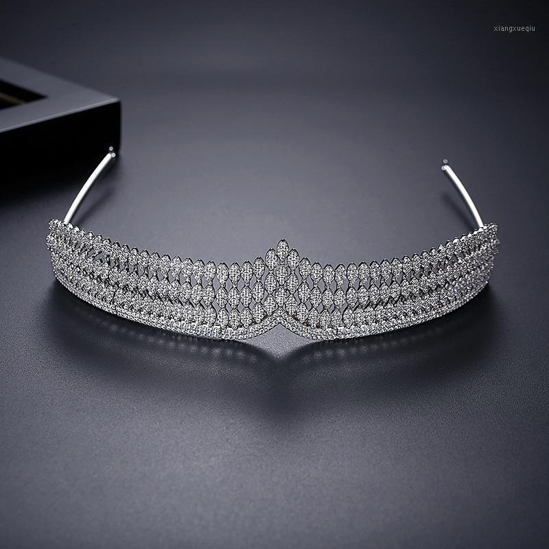 Luxury Pave Setting Cubic Zircon Bridal Tiara Headband Wedding Queen Princess Party CZ Crown Bridesmaids Women Jewelry Hair Clips & Barrette, Golden;silver
Luxury Pave Setting Cubic Zircon Bridal Tiara Headband Wedding Queen Princess Party CZ Crown Bridesmaids Women Jewelry Hair Clips & Barrette, Golden;silver
