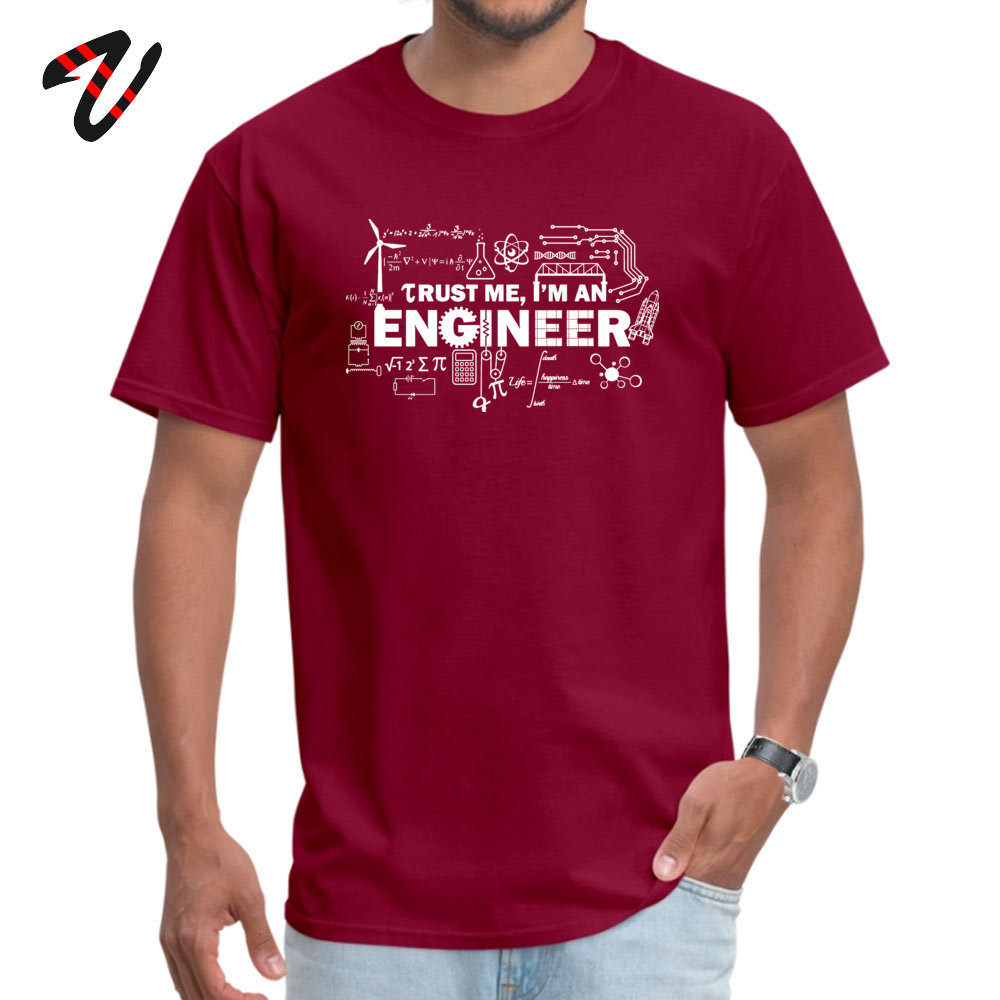 Father Day T-shirt Men Trust Me I Am an Engineer Tshirt Geek Male Tops Letter Math Equation Print Tees Custom Students Tees Fun 210225