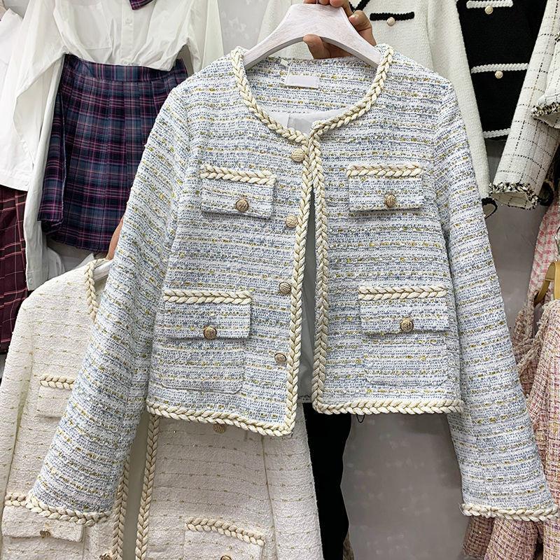 Women's Jackets Tweed 2022 Jacket Vintage Fashion Suit Outwear Women Female Channel Blazer Manteau Femme Feminino Winter Coat, Black;brown
Women's Jackets Tweed 2022 Jacket Vintage Fashion Suit Outwear Women Female Channel Blazer Manteau Femme Feminino Winter Coat, Black;brown