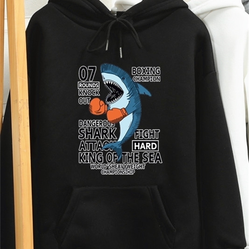 Fashion velvet Sweatshirt Anime Cartoon Shark Hoodie 3d Print Men Women Pullover Couple Hoodies Sweatshirts Autumn Winter 201020