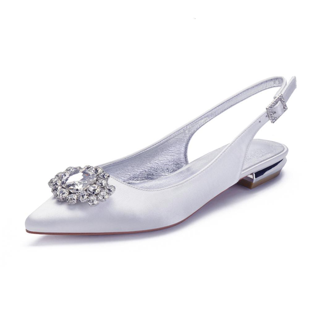 dress shoes wedding flats for bride pointed toe rhinestones slingbacks satin formal prom evening party flat d5uy, Black
dress shoes wedding flats for bride pointed toe rhinestones slingbacks satin formal prom evening party flat d5uy, Black