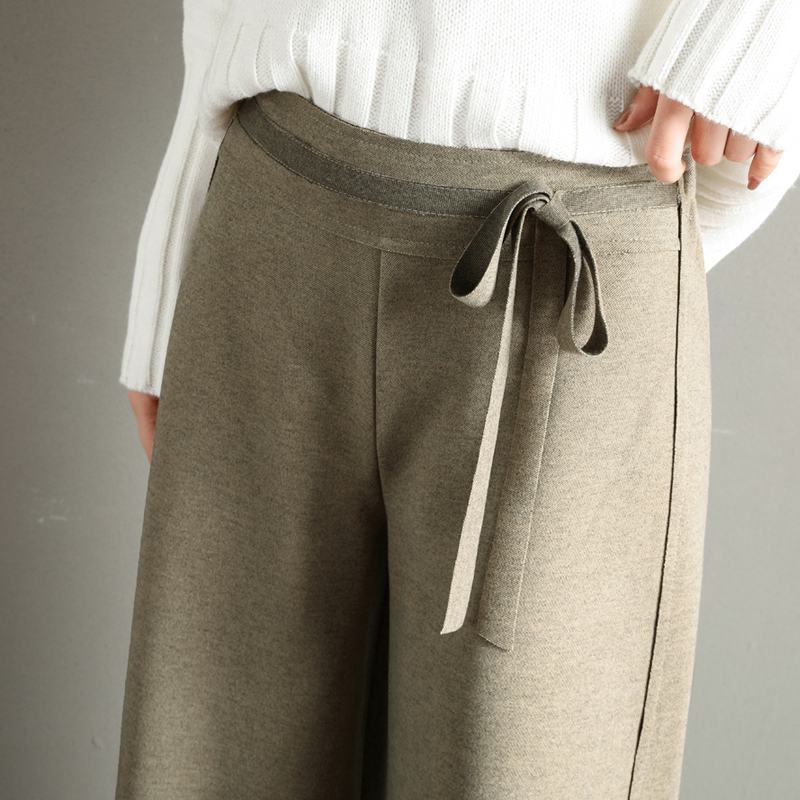 Autumn Pants Women Casual New Fashion Loose Wide Leg Pants Anklelength Trousers Women Streetwear High Waist Female 7681 50 201012