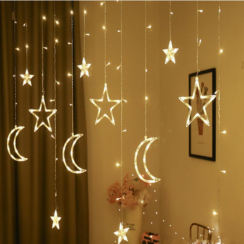 Strings Christmas Decor LED Moon Garland Curtain String Lights Fairy Light For Wedding Holiday Decoration
Strings Christmas Decor LED Moon Garland Curtain String Lights Fairy Light For Wedding Holiday Decoration