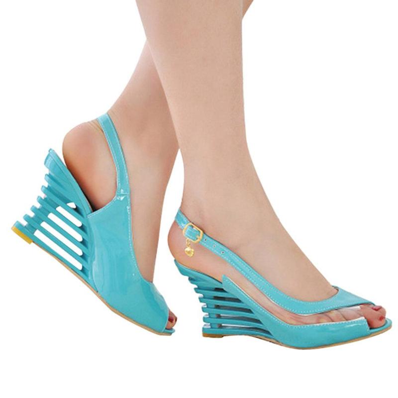 2021 Fashion Buckle Peep Toe Women Sandals Wedges Comfort Lightweight High Heels Wear-resistant Women Office Wedding Sandals, Blue
2021 Fashion Buckle Peep Toe Women Sandals Wedges Comfort Lightweight High Heels Wear-resistant Women Office Wedding Sandals, Blue
