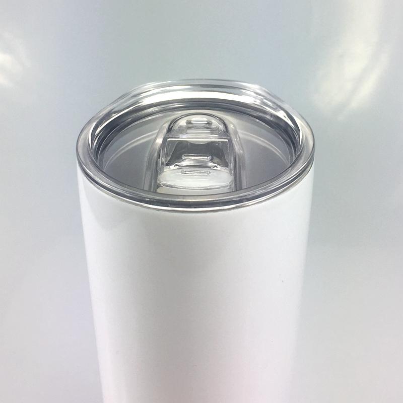 New 20oz Sublimation Tumbler with Lid DIY Blank straight Tumblers Double Wall Vacuum Insulated Slim Tumblers Car Mug