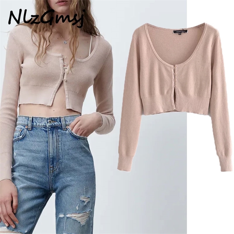 Cardigan Sweater Women Spring Summer Chic Streetwear Front Buttons Top Long Sleeve Ribbed Sweaters 03 210628, As picture
Cardigan Sweater Women Spring Summer Chic Streetwear Front Buttons Top Long Sleeve Ribbed Sweaters 03 210628, As picture