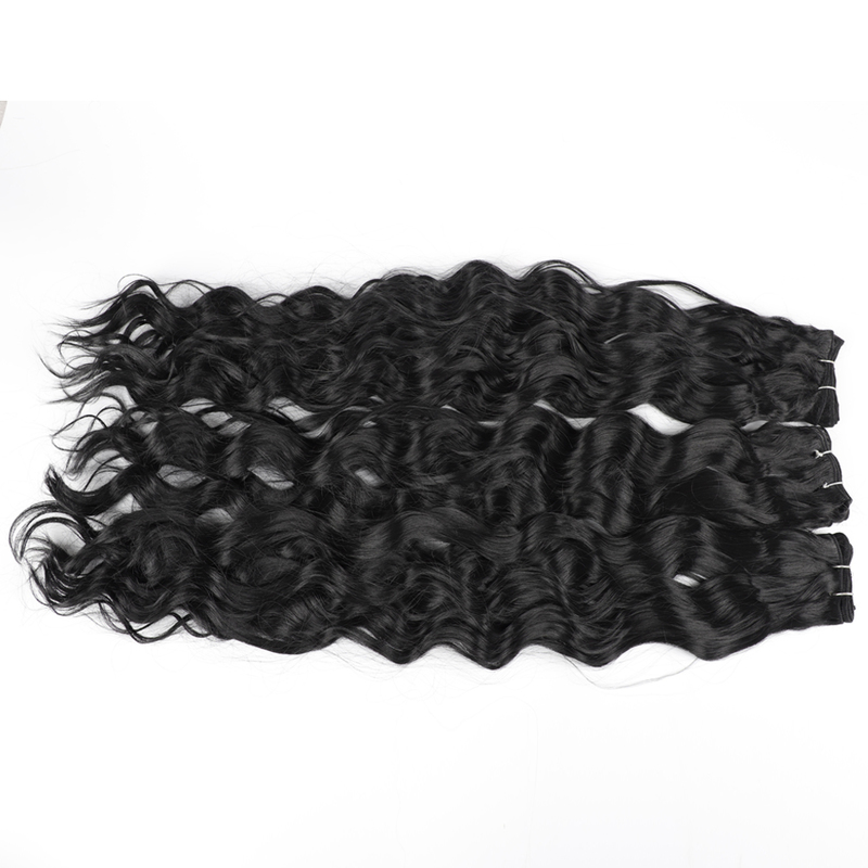 Long Synthetic Curly Hair Bundles Natural Color Synthetic Hair Extensions For Women 30 Inch Synthetic Hair Wefts African Curls 220216