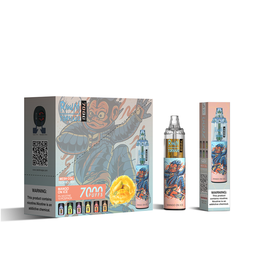 Original RandM Tornado 7000 Puffs Disposable E cigarette Glowing Vape With RGB Light Multi-flavor cigarette Factory Wholesale
Original RandM Tornado 7000 Puffs Disposable E cigarette Glowing Vape With RGB Light Multi-flavor cigarette Factory Wholesale