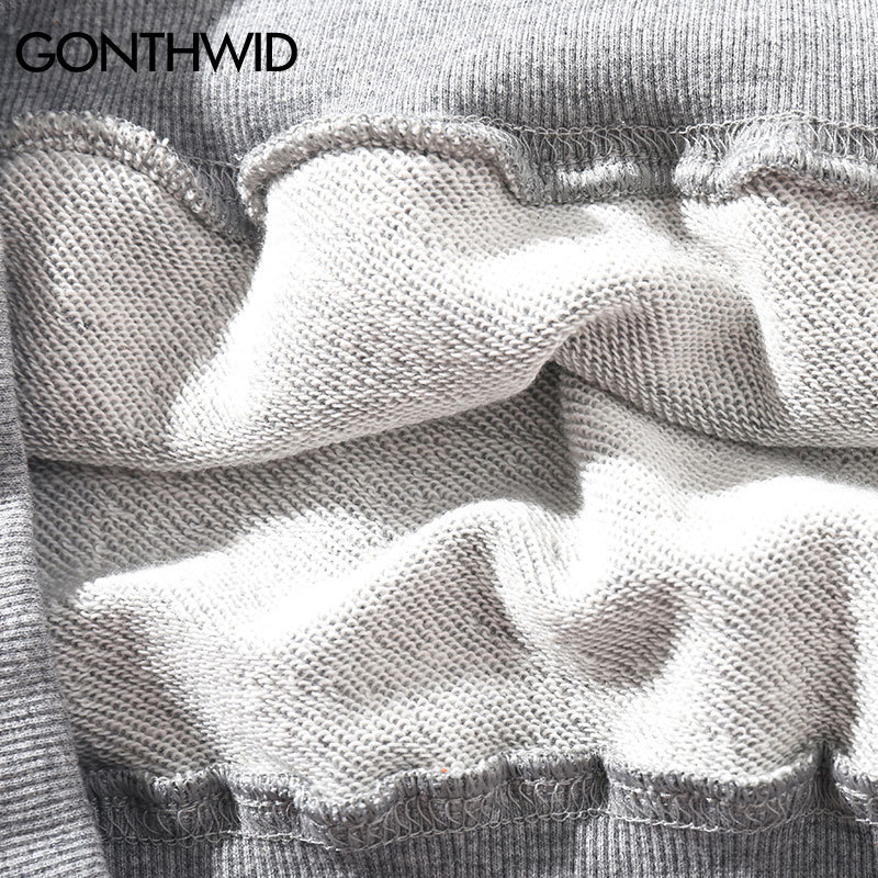 GONTHWID Men's Hoodies Pullover Casual Solid Color Sports Outwear Hooded Sweatshirts Hoodies Fashion Streetwear Sweatshirt Tops 201127