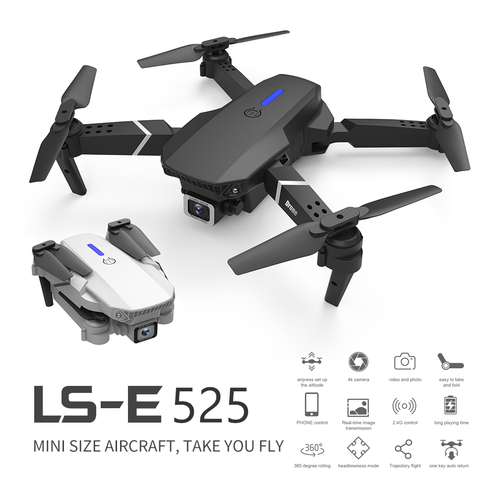 New RC Drone E525 WIFI FPV And Wide-angle High-definition 4K Dual Camera Height Keep Foldable Quadrotor Dron Best Gift And Toys, Black
New RC Drone E525 WIFI FPV And Wide-angle High-definition 4K Dual Camera Height Keep Foldable Quadrotor Dron Best Gift And Toys, Black
