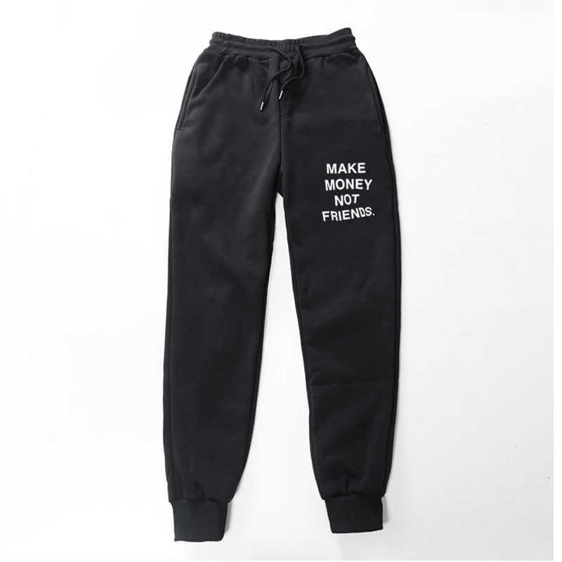 Fashion casual Fleece trousers MAKE MONEY NOT FRIENDS Letter Printed Men Women Jogging Pants Hip hop Streetwear Men Sweatpants X0615, Dark gray wk590
Fashion casual Fleece trousers MAKE MONEY NOT FRIENDS Letter Printed Men Women Jogging Pants Hip hop Streetwear Men Sweatpants X0615, Dark gray wk590