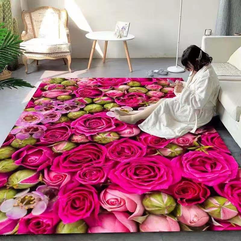 Multicolor Rose Flowers 3D Printed Carpets Valentine's Day Bedroom Area Rugs Wedding Decoration Large Rug Home kitchen Floor Mat, 15
Multicolor Rose Flowers 3D Printed Carpets Valentine's Day Bedroom Area Rugs Wedding Decoration Large Rug Home kitchen Floor Mat, 15