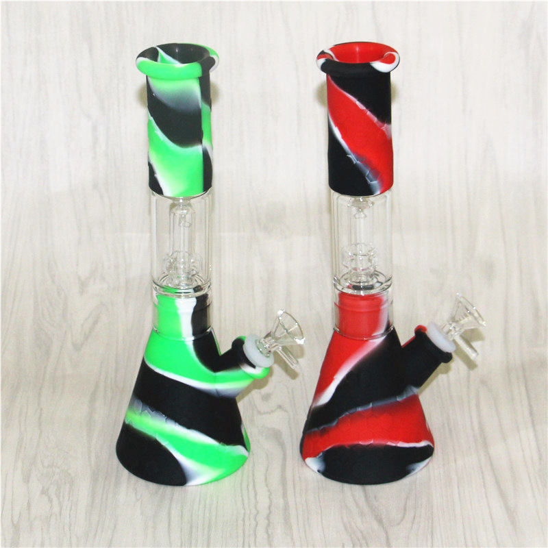 Silicone Bongs Percolators Perc glass water pipes shisha hookah Bong percolator tube accessories With Bowl dab rigs
Silicone Bongs Percolators Perc glass water pipes shisha hookah Bong percolator tube accessories With Bowl dab rigs