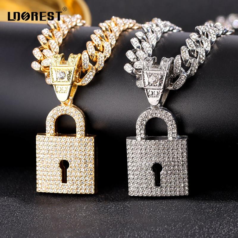 Chains Punk Shiny Crystal Big Lock Pendant Necklace Women Men With 13mm Miami Cuban Link Choker Necklaces Iced Out Hiphop Jewelry Gifts, Silver
Chains Punk Shiny Crystal Big Lock Pendant Necklace Women Men With 13mm Miami Cuban Link Choker Necklaces Iced Out Hiphop Jewelry Gifts, Silver