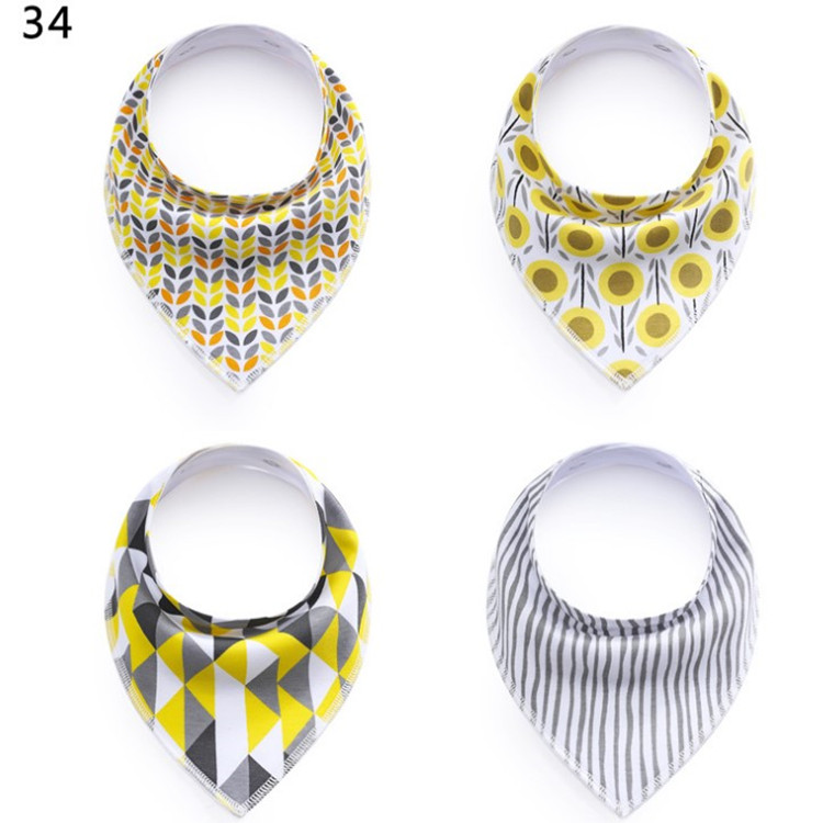 Cotton Baby Bibs Soft and Absorbent for Baby Burp Cloths Bandana Drool Bibs Maternal and Child Supplies