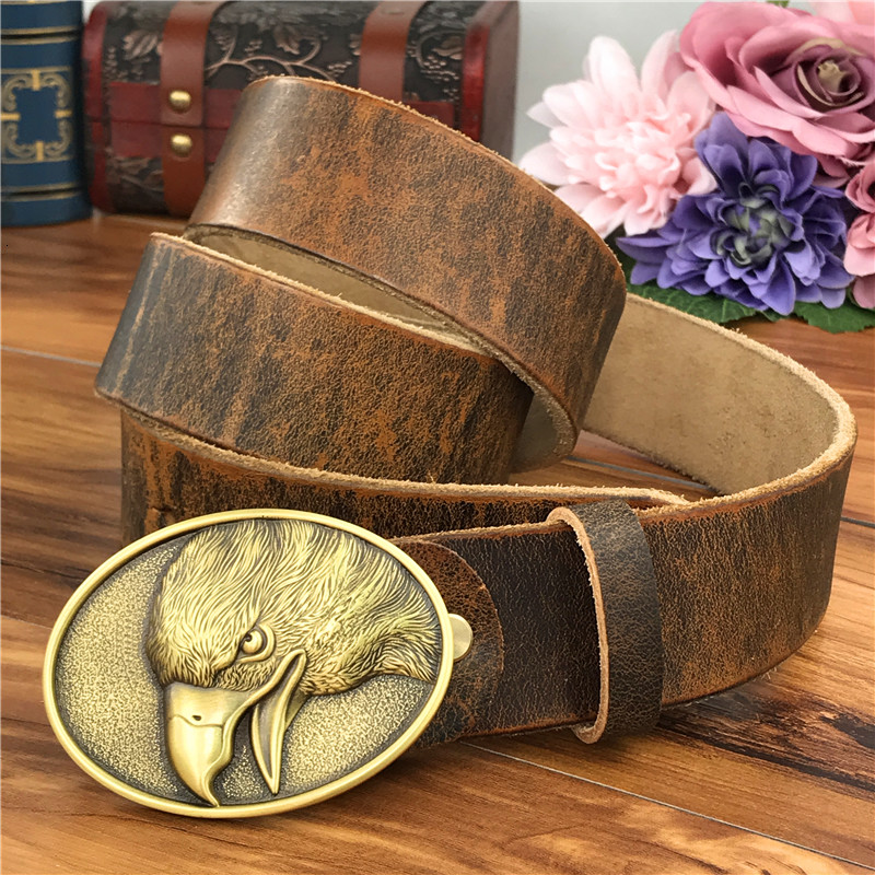 2021 New Brass Eagle Buckles for Men Leather Cowboy Jeans Yellow Belt Ceinture Homme Male Strap Cinturon Hombre Riem Mbt0547 Ajaf, Black
2021 New Brass Eagle Buckles for Men Leather Cowboy Jeans Yellow Belt Ceinture Homme Male Strap Cinturon Hombre Riem Mbt0547 Ajaf, Black