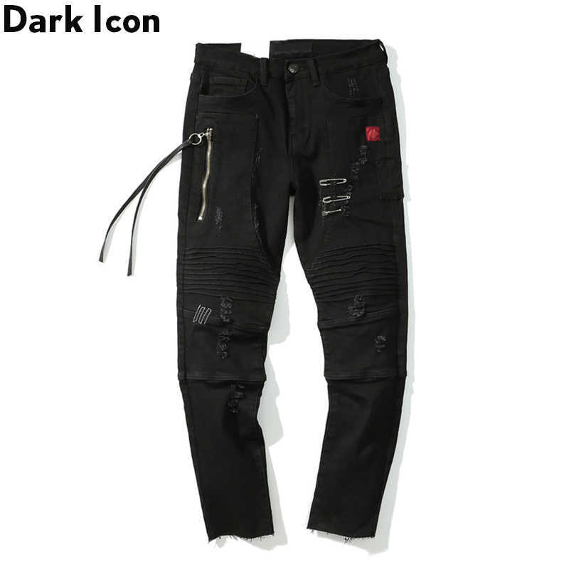 Motorcycle Jeans Men Denim Hip Hop Pants Ripped Men's Pants Side Zipper Pocket Street Trousers Streetwear 210603, Black jeans
Motorcycle Jeans Men Denim Hip Hop Pants Ripped Men's Pants Side Zipper Pocket Street Trousers Streetwear 210603, Black jeans