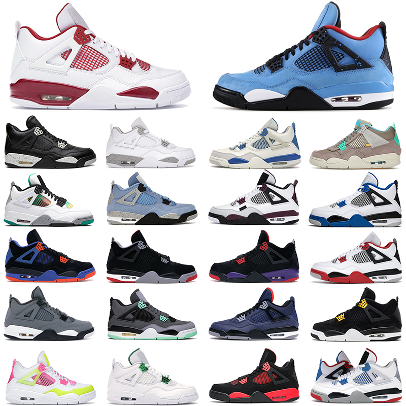 mens womens Basketball shoes 4s jumpman Oreo Royalty Pure Money Metallic Red Cactus Jack Toro Bravo Starfish What The Green Glow women trainer outdoor sneakers, Color#20
mens womens Basketball shoes 4s jumpman Oreo Royalty Pure Money Metallic Red Cactus Jack Toro Bravo Starfish What The Green Glow women trainer outdoor sneakers, Color#20