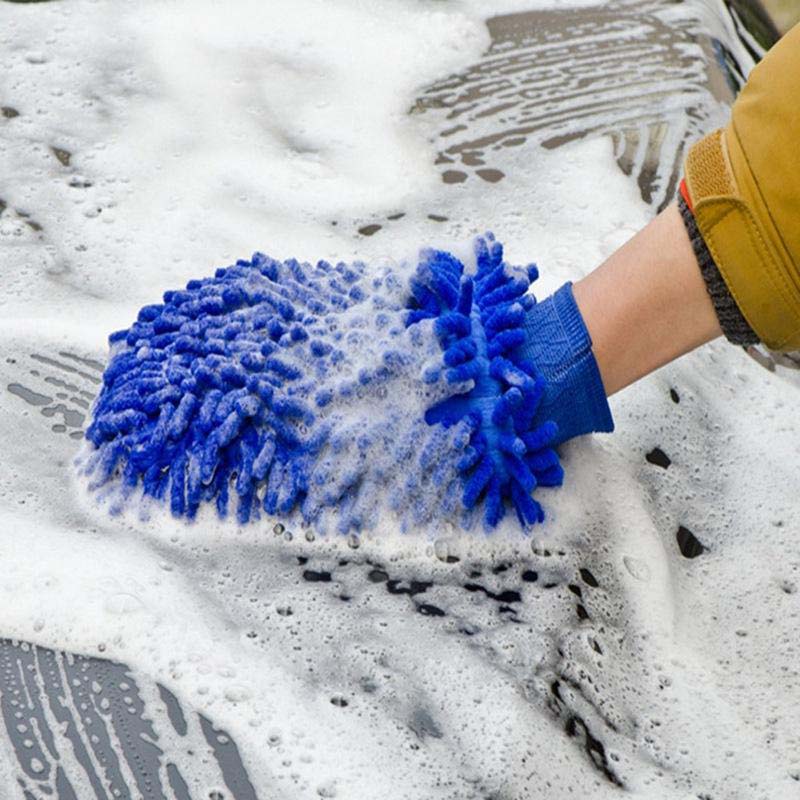 Car Double Sided Wash Gloves Motorcycle Vehicle Cleaning Mitt Glove Equipment Home Duster Colorful Auto Cleaner Tools