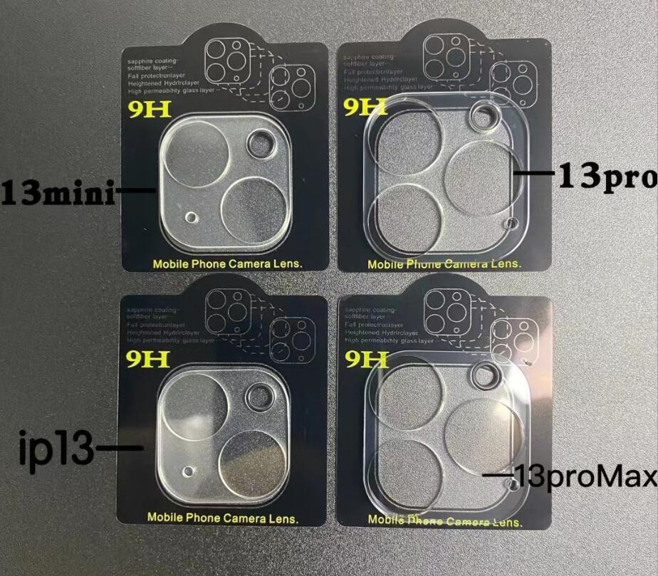 Camera Lens Tempered Glass Screen Protector For iPhone 15 14 13 Pro Max 12 13 Mini Full Cover Protective Film With Black Circle