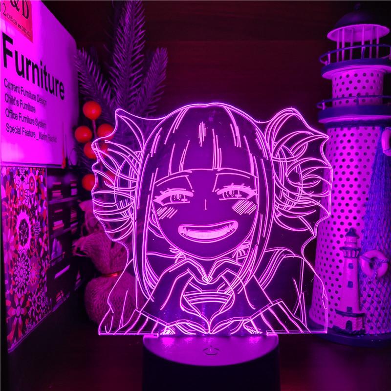 Night Lights Boku No Hero Academia Himiko Toga 3D LED ANIME LAMP Nightlights MY Cross Body Visual Light Lampara For Gift
Night Lights Boku No Hero Academia Himiko Toga 3D LED ANIME LAMP Nightlights MY Cross Body Visual Light Lampara For Gift