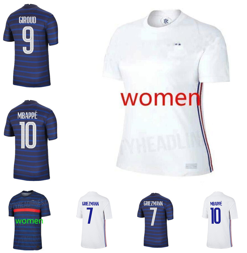 2021 2022 High-quality Newests WOMEN France soccer jerseys POGBA GRIEZMANN PAYET KANTE Mbappe Football shirts 20 21 PAVARD home away femmes maillot de foot, Black
2021 2022 High-quality Newests WOMEN France soccer jerseys POGBA GRIEZMANN PAYET KANTE Mbappe Football shirts 20 21 PAVARD home away femmes maillot de foot, Black