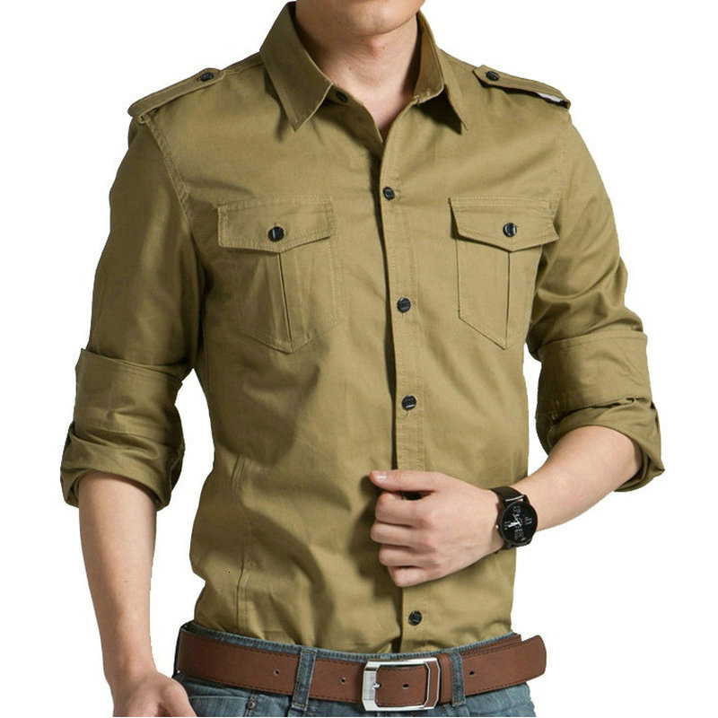 2021 New Spring Autumn Cotton Mens Casual Slim Fit Long Sleeve Men Shirts (jdym) Lcq1, Khaki 
2021 New Spring Autumn Cotton Mens Casual Slim Fit Long Sleeve Men Shirts (jdym) Lcq1, Khaki