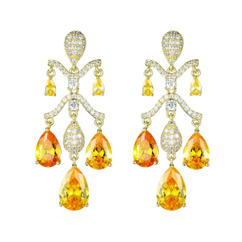 Stud 2021 CZ Water Drop Crystal Rhinestone Long Tassel Earrings For Wedding Ornament Jewelry
Stud 2021 CZ Water Drop Crystal Rhinestone Long Tassel Earrings For Wedding Ornament Jewelry