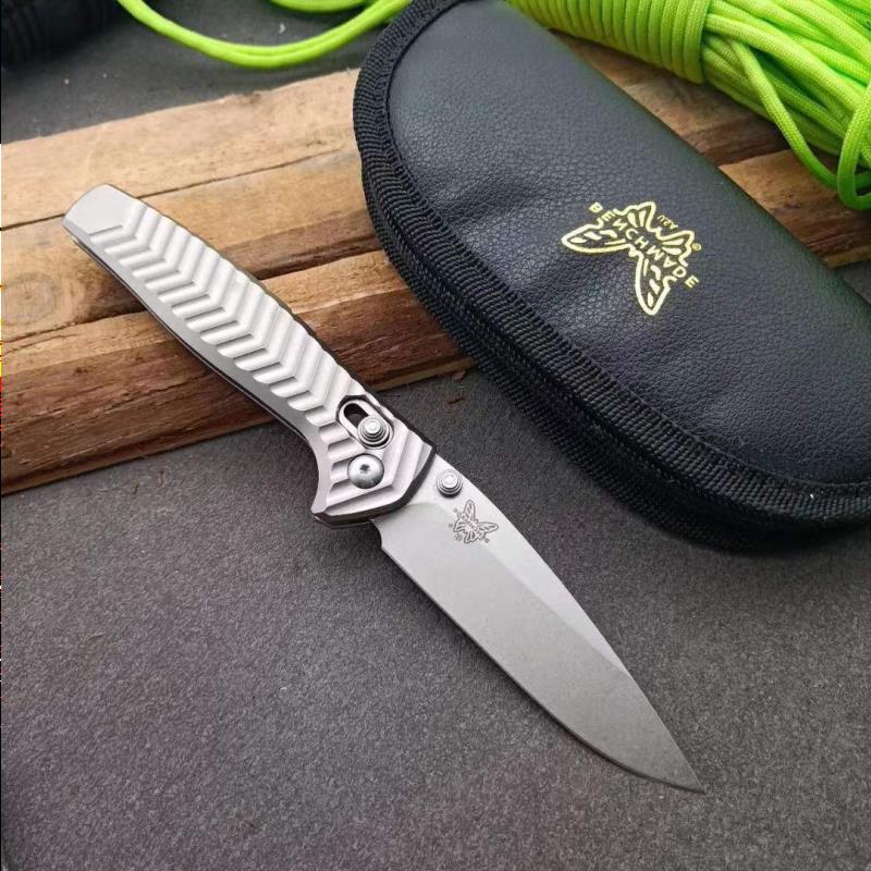Benchmade BM 781 AXIS Lock Folding Knife 2.71" GB-D2 Satin Blade, Silver Aluminum Alloy Handles Outdoor Survival Hiking Self-Defen Lkic
Benchmade BM 781 AXIS Lock Folding Knife 2.71" GB-D2 Satin Blade, Silver Aluminum Alloy Handles Outdoor Survival Hiking Self-Defen Lkic